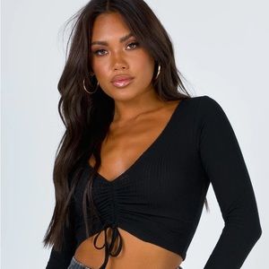 Princess Polly PINCH ME TOP BLACK US Size 4
